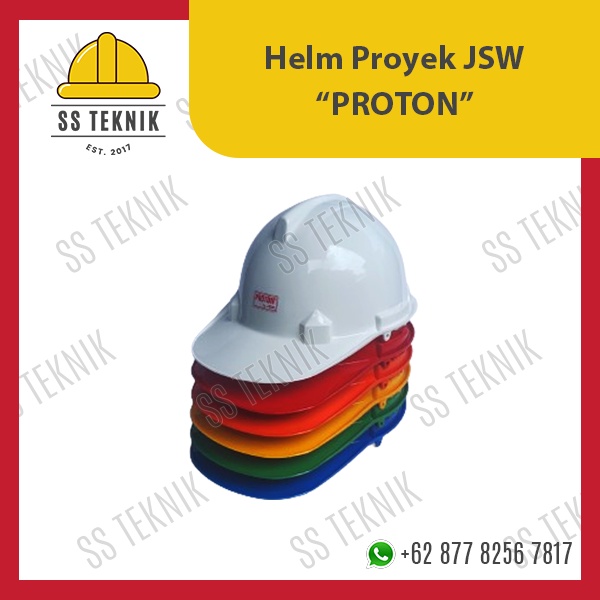 Helm Proyek Safety JSW PROTON + Tali Dagu