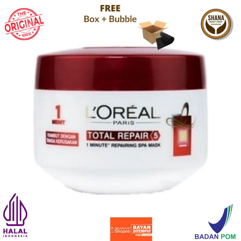 Loreal Paris Hair Mask Masker Rambut Total Repair