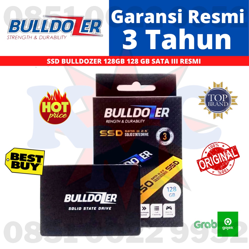 SSD BULLDOZER 128GB 128 GB SATA III 6GBps RESMI