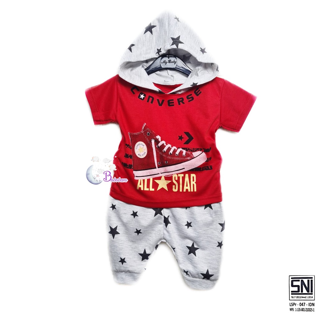 BOBOBAM BAJU BAYI LAKI LAKI SETELAN ANAK COWO LUCU STELAN COWOK 6 12 BULAN KEREN TRENDY KEKINIAN HOODIE SEPATU