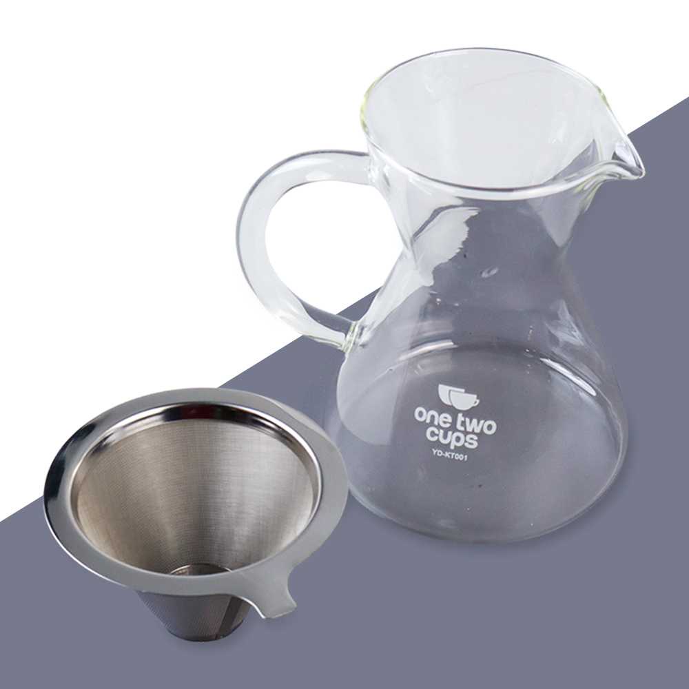 (BISA COD) FTIHSHP  Coffee Maker Pot V60 Teko Kopi 500ml + Filter - YD-KT001