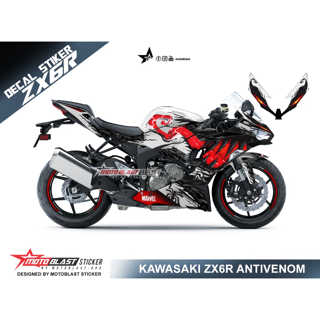 Decal stiker ZX6R Antivenom fullbody Motoblast
