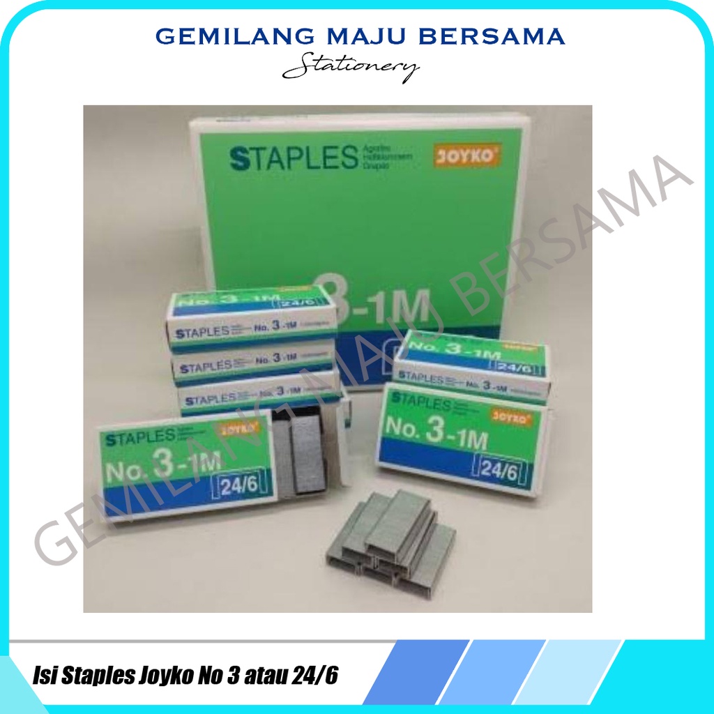 

Isi Staples Joyko No 3 atau 24/6