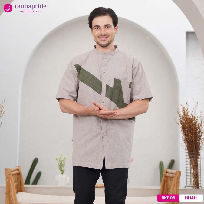 Rauna - Baju Muslim - Sarimbit - Koko Dewasa Modesty 08 Hijau