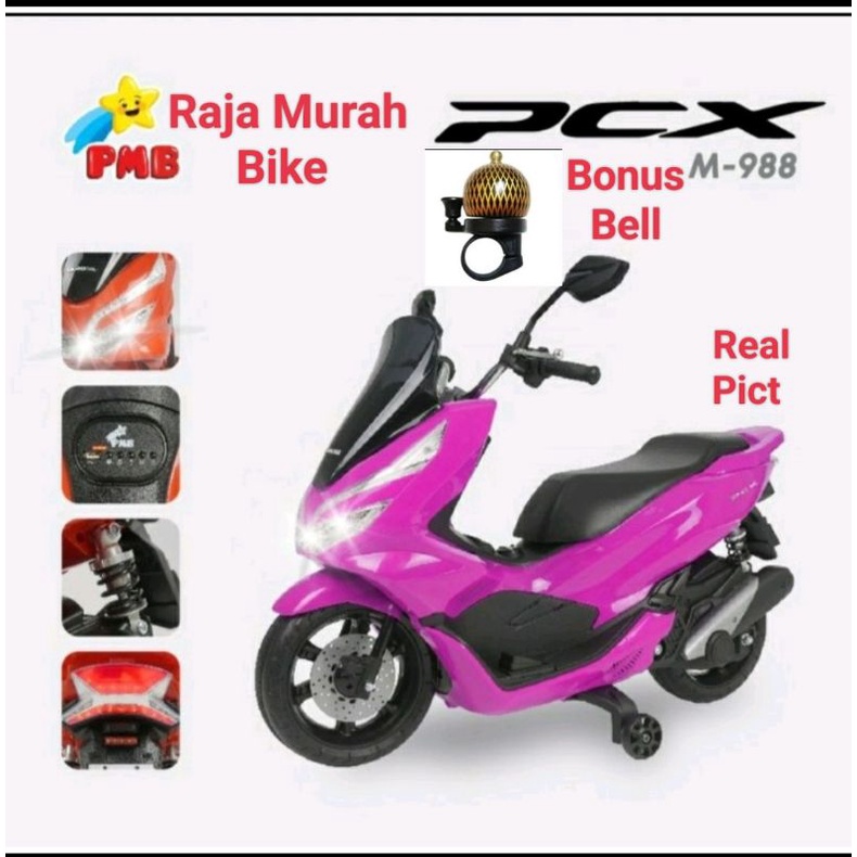 Mainan Anak Motor Aki Pcx Pmb M-988 Motor Aki Anak PCX PMB M988 Motoran Aki Pcx