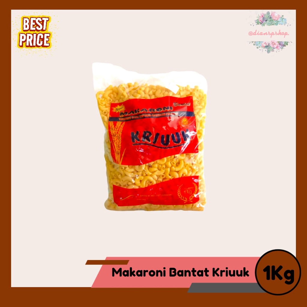 

Makroni Bantat Kriuuk 1kg Makaroni Mentah