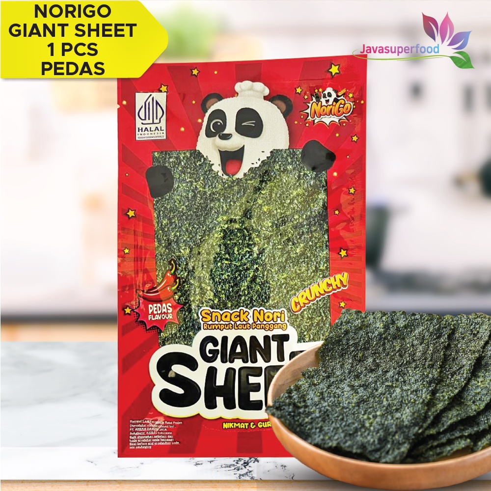 Norigo / Snack Nori Giant Sheet 1 Pcs  / Snack Rumput Laut 3.2g