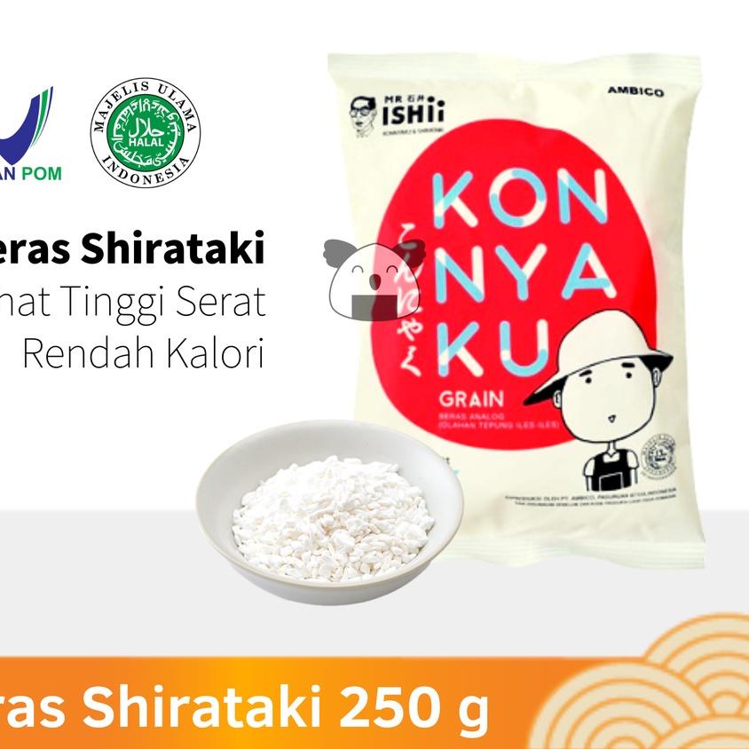 

۝ BERAS SHIRATAKI Low Carbo 250 g │ Diet Keto Rice Export Quality ♤