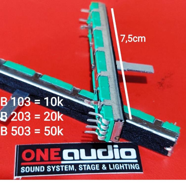【flashϟsale】 Potensio Geser 7.5 cm fader mixer 10k B103 original Mixer Yamaha Behringer soundcraft M