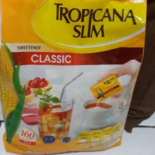 

✧ Tropicana Slim sweetener classic Gula Jagung Rendah Kalori Isi 160sachet ❀