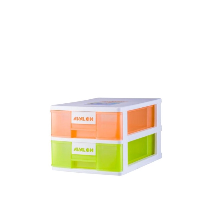 Lemari / Laci Plastik Susun 2 Avalon Drawer 2 Susun lon01