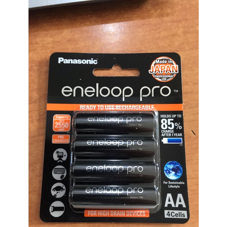 Panasonic Battery Original Eneloop Pro AA Battery 2.550 mAh Hitam Original