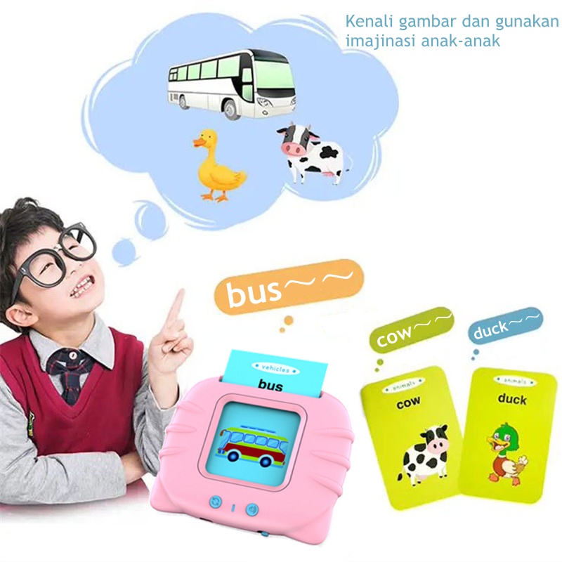 COD Mesin Pendidikan Awal Bayi / Edukasi Early Education Bilingual Device / Anak Mainan Flash Card