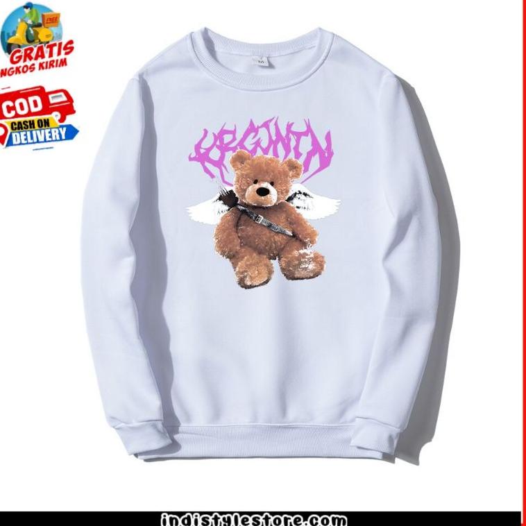 [ART. 211982] Sweater Crewneck Bear Wings Distro Pria Wanita Switer Cn Cowo Cewe Sweeter Creunek Ani