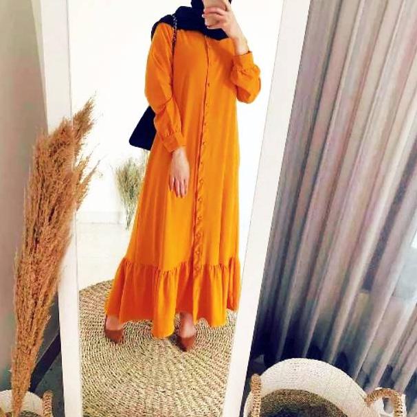 Stok Terbaru BELLA GAMIS REMPEL BAWAH/GAMIS REMPEL