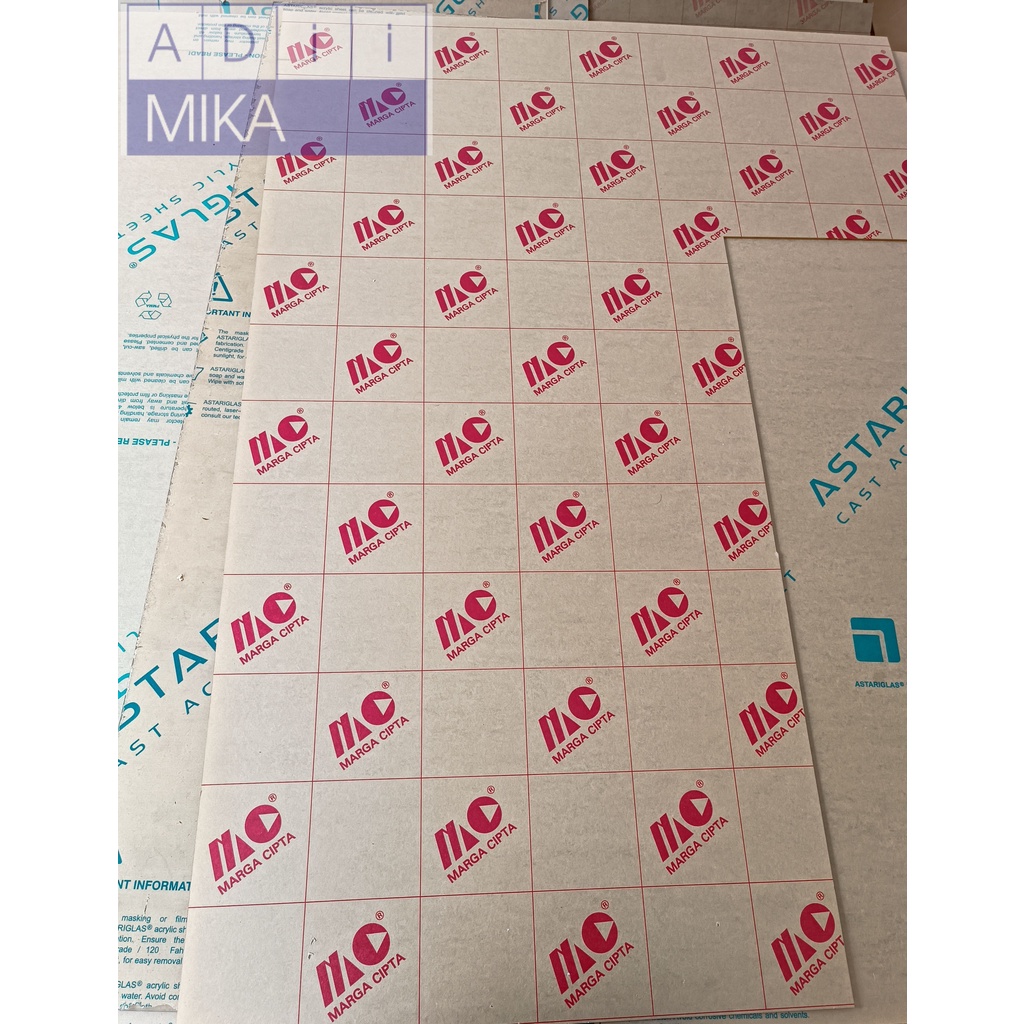 

Adiimika Akrilik Custom / Lembaran Marga Cipta Akrilik 2mm Potong Laser Cutting