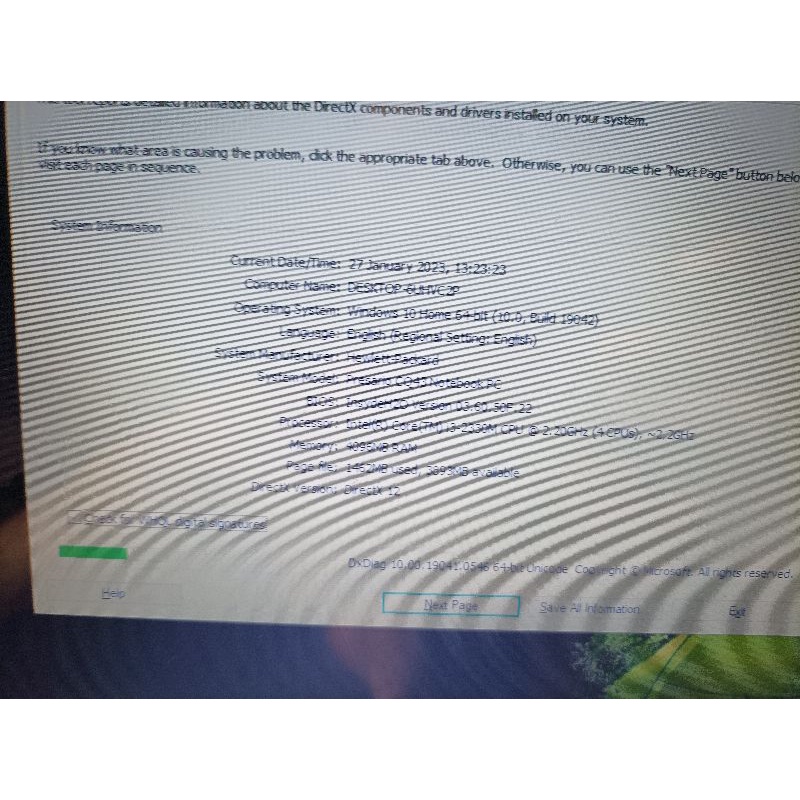 laptop hp compaq cq43 core i3 ram 4gb siap pakai