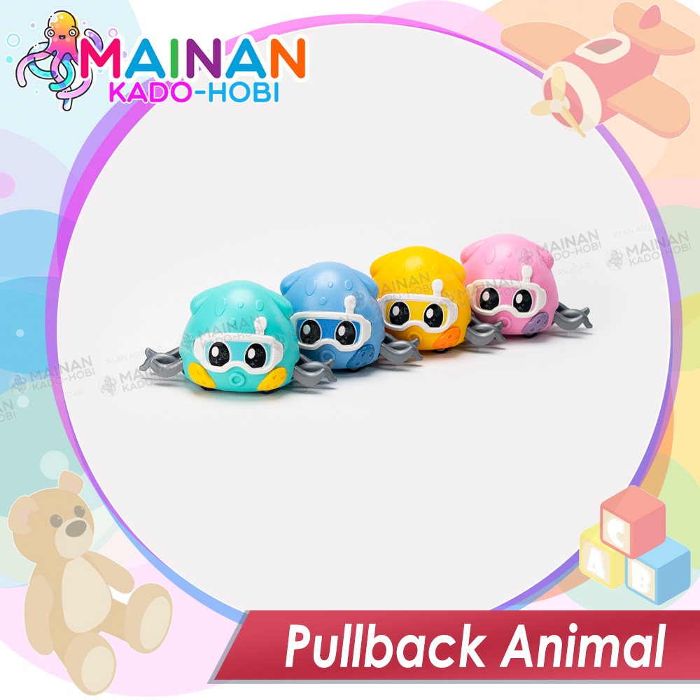 GROSIR HADIAH ULANG TAHUN MAINAN ANAK MINIATUR PULLBACK CAR ANIMAL