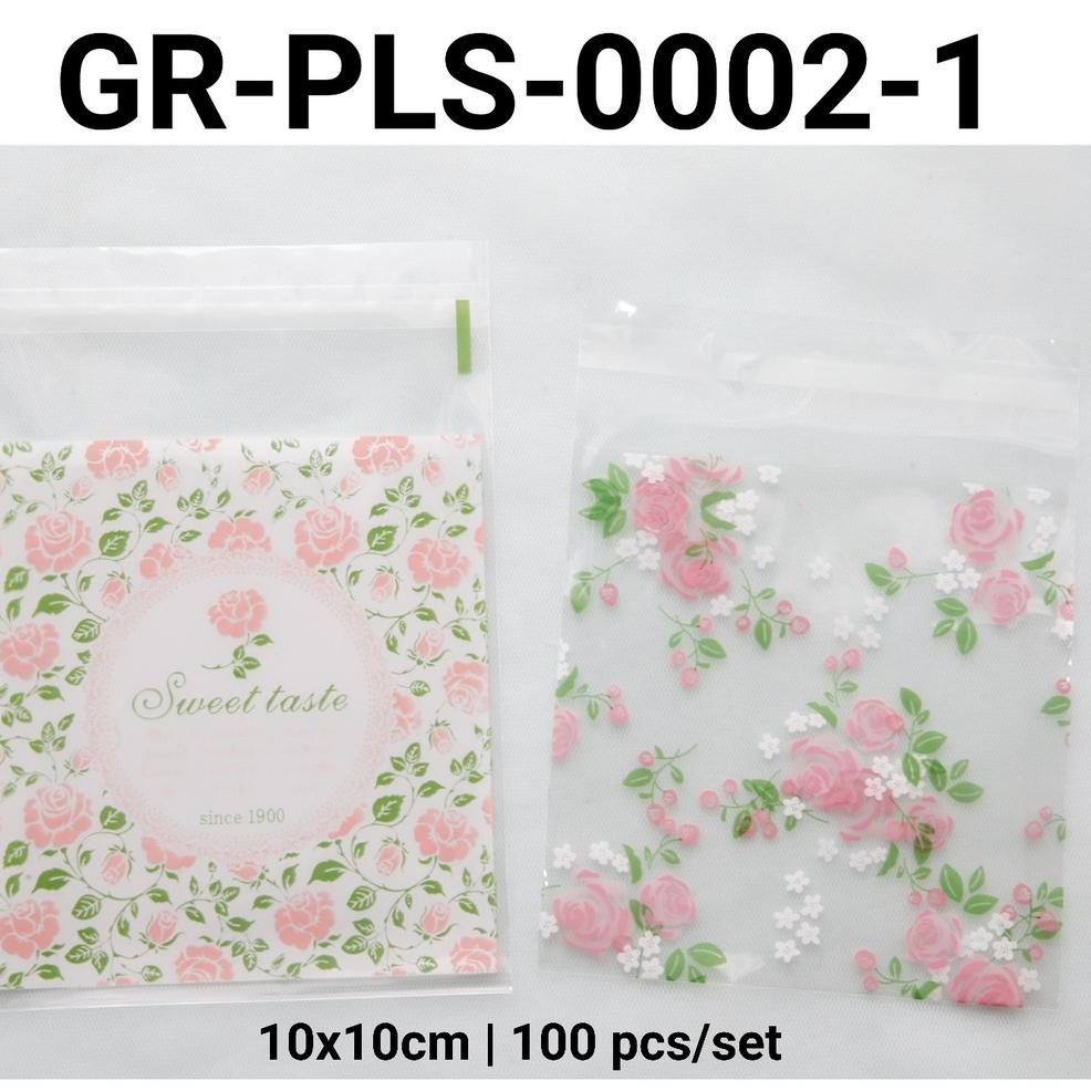 

U40 GR-PLS-0002-1 Plastik cookies kue mooncake packaging bunga mawar PROMO ば