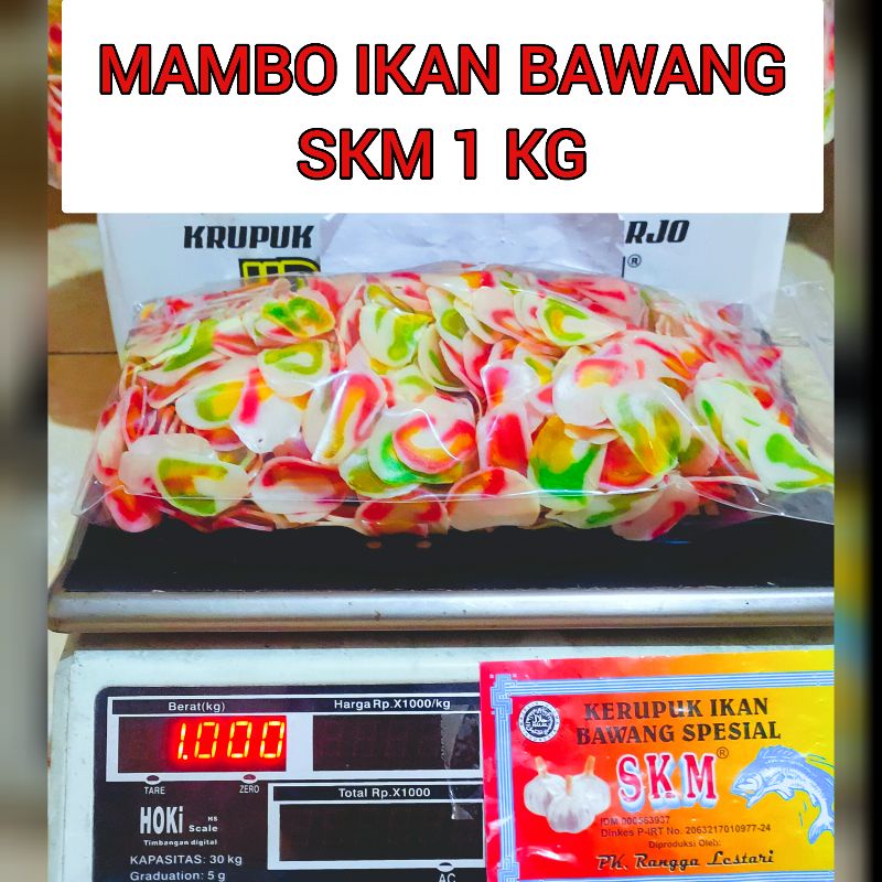 

Kerupuk Mambo Ikan Bawang SKM 1 Kg