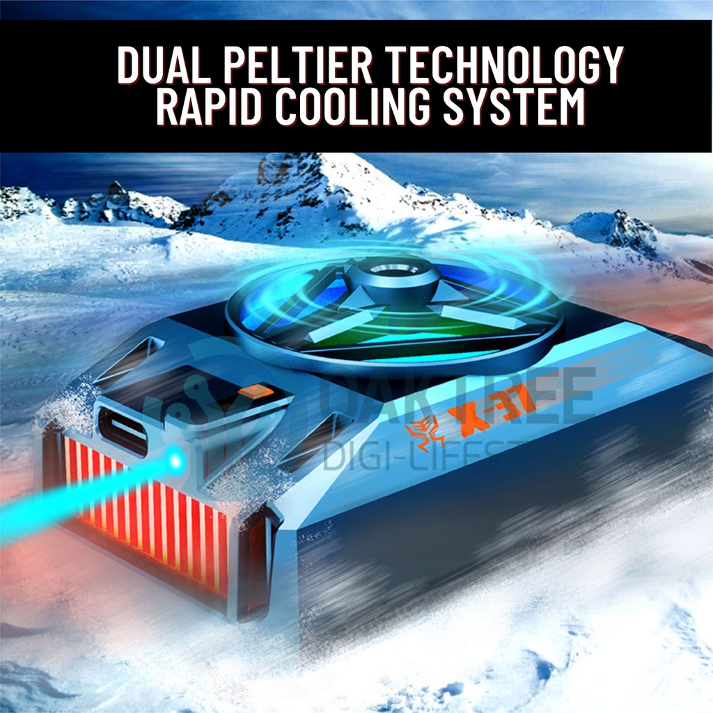 Funcooler X37 Fan Cooler Radiator Pendingin HP Cooling Fan gaming
