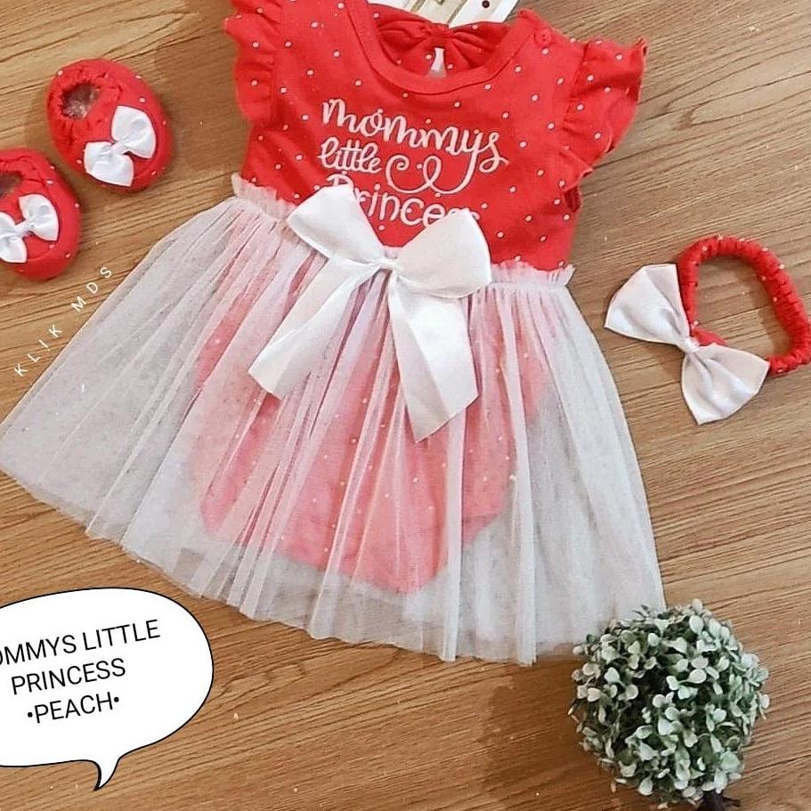 ❂ Klik Mds Jumper Bayi Perempuan Set Free Sepatu, Headband, Rok Tutu Nempel, Giftset Baby New Born ☏