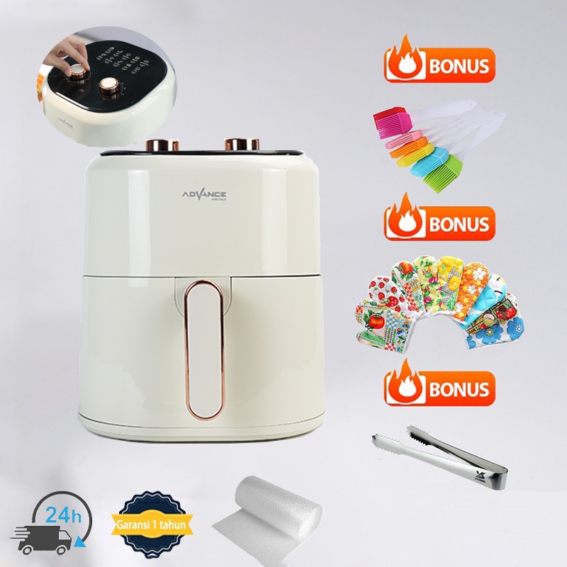 【Garansi 1 Tahun】Advance Air Fryer Hemat Daya 5L Low Watt Mesin Penggoreng Tanpa Minyak