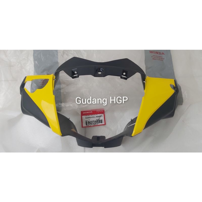 Cover Handle Front PL FL YL Yellow Batok Lampu Depan Yellow Honda Supra X 125 Karbu Batman 53205-KVL