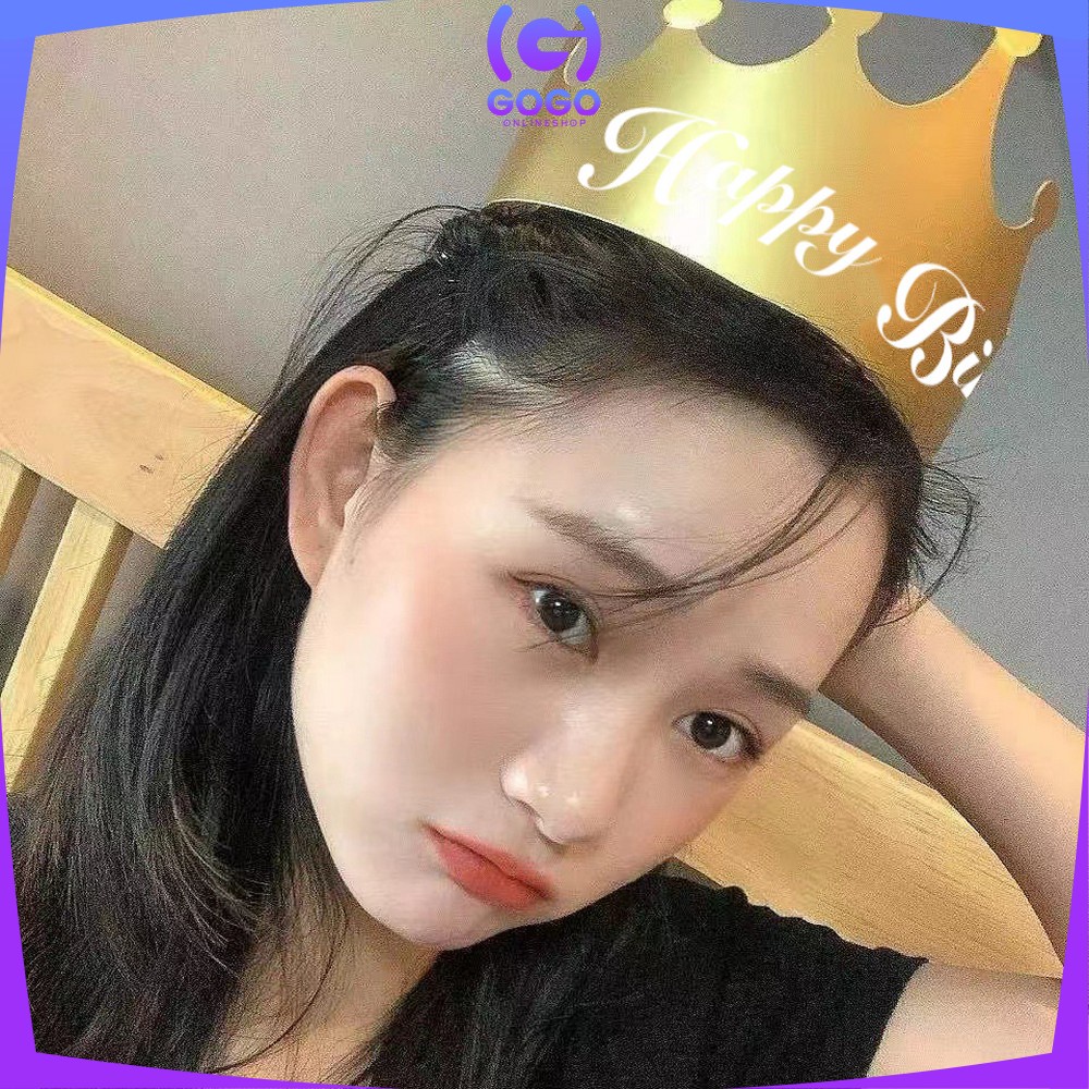GOGO-C790 Topi Anak Ulang Tahun Kertas Bentuk Mahkota / Crown Happy Birthday Party Hat Topi Kertas HBD Dekorasi Pesta