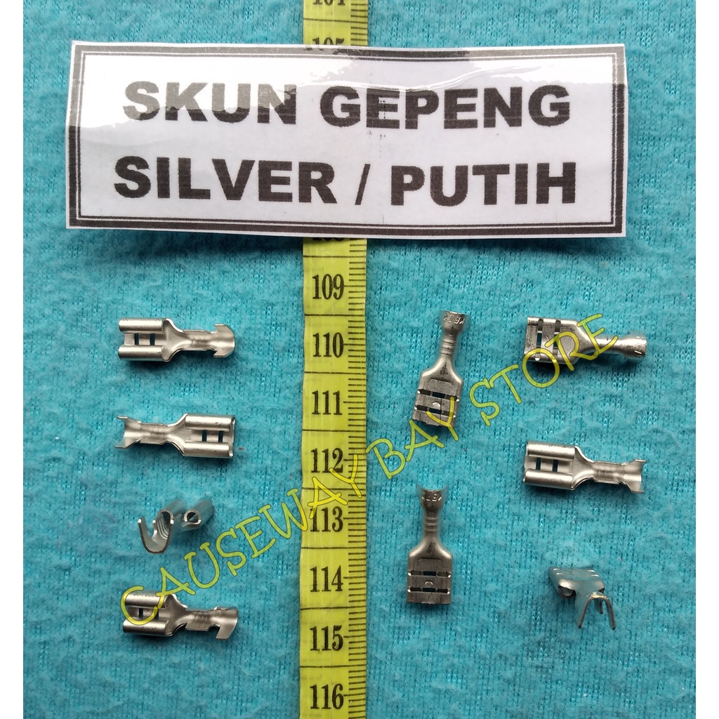SKUN GEPENG SILVER / PUTIH