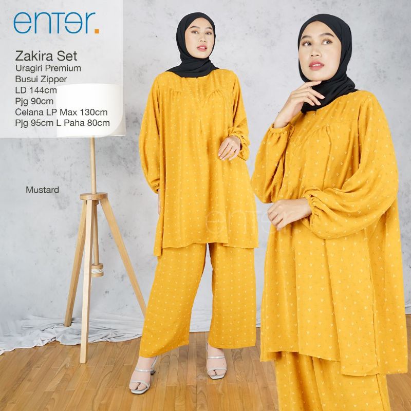 Setcel Super Jumbo LD 144 XXXXL Zakira Set Ori Enter One Set Setelan Wanita Rayon Pajamas Oneset Ext