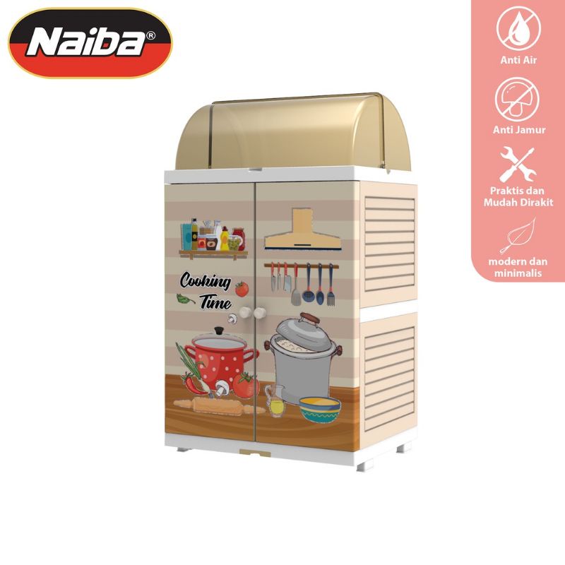 NEW KARAKTER KARTUN LUCU//Rak Piring Lemari JUMBO Naiba 4002 dan MEDIUM