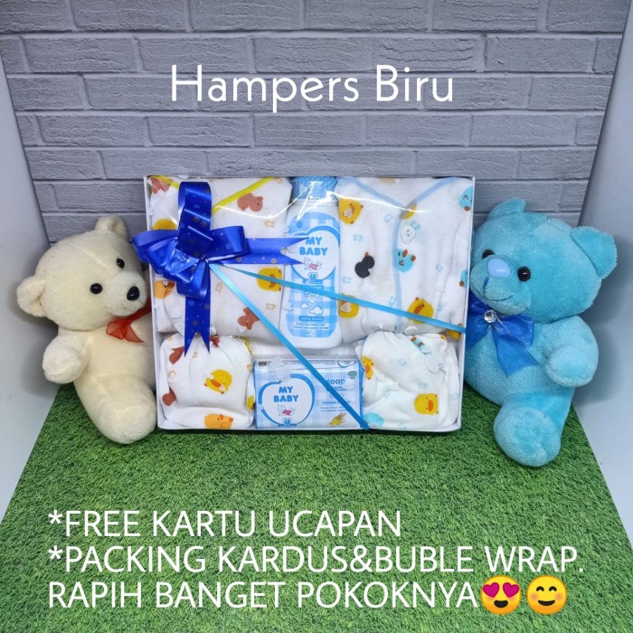 

(COD) Baby Hampers / Baby Gifts / Kado Bayi / Kado Lahiran / PAKET A - Biru