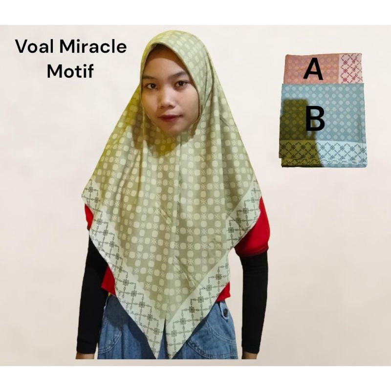 segiempat Voal Miracle Motif