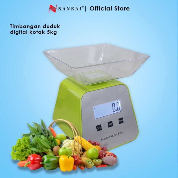 [Timbangan Dapur] Timbangan Duduk Digital Kotak 5 Kg Nankai [Timbangan ]