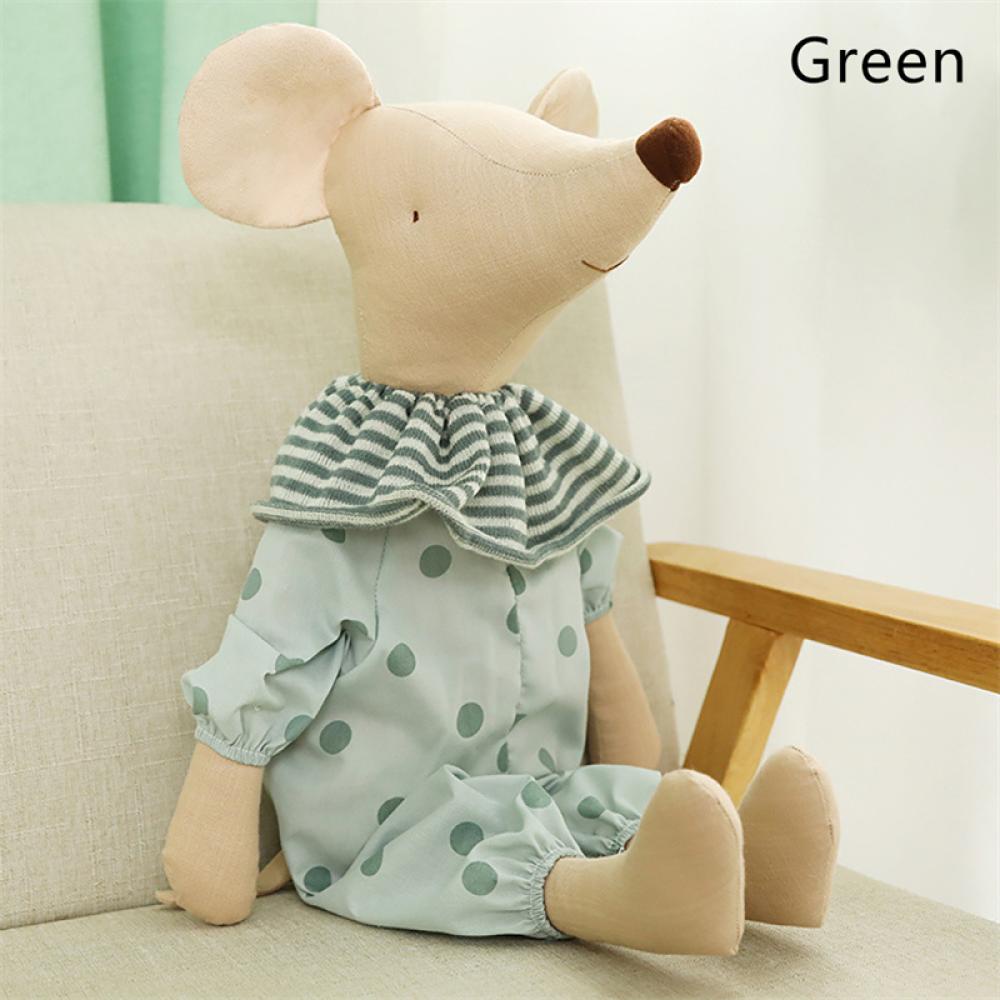 Timekey 1pc 35/45/60cm Kawaii Soft Mouse Plush Toys Cuddly Plushies Boneka Boneka Kartun Hewan Lucu Tikus Bayi Mainan Tidur Dekorasi Rumah O3Q7