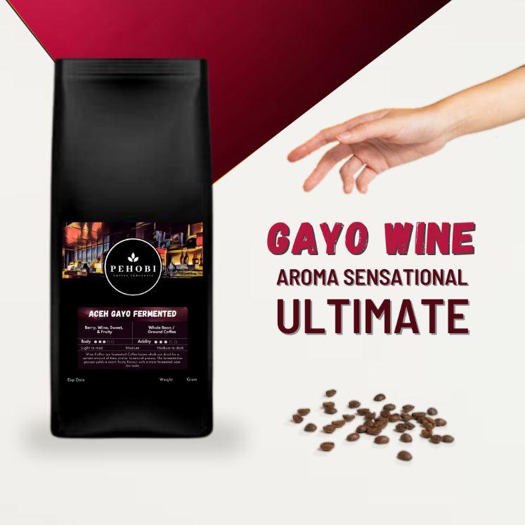 

Bisa COD PEHOBI Kopi Arabika Aceh Gayo Fermented / Wine 250 Gram serbuuu !