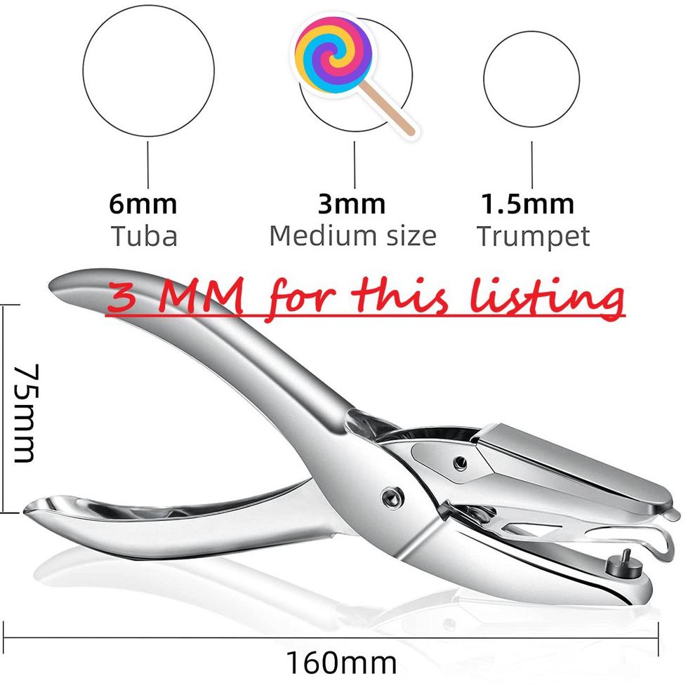 

[KODE HT07U] 3 MM PUNCH/PERFORATOR, Etona 3MM ONE HOLE PUNCH. Cocok buat hang tag!