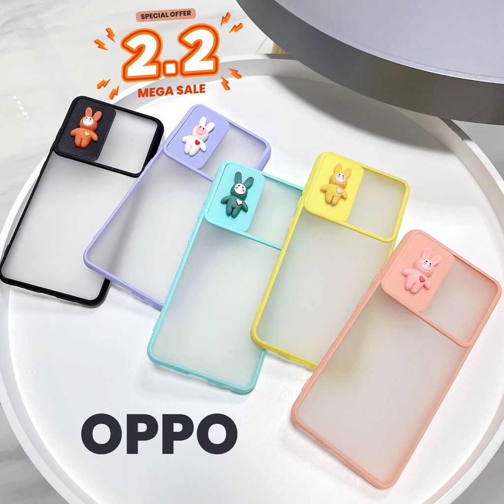 OPPOLIA Phone Case Robot Cover Oppo Casing Camera Protection Reno A5 A53 A31 OPPO A5S/A7 A5/A3S