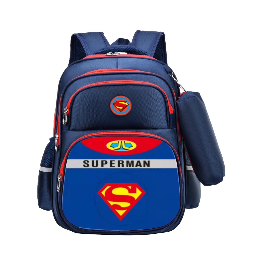 NEW TAS RANSEL ANAK SEKOLAH SD IMPORT FREE TEMPAT PENSIL 2IN1 3D 00520-00525