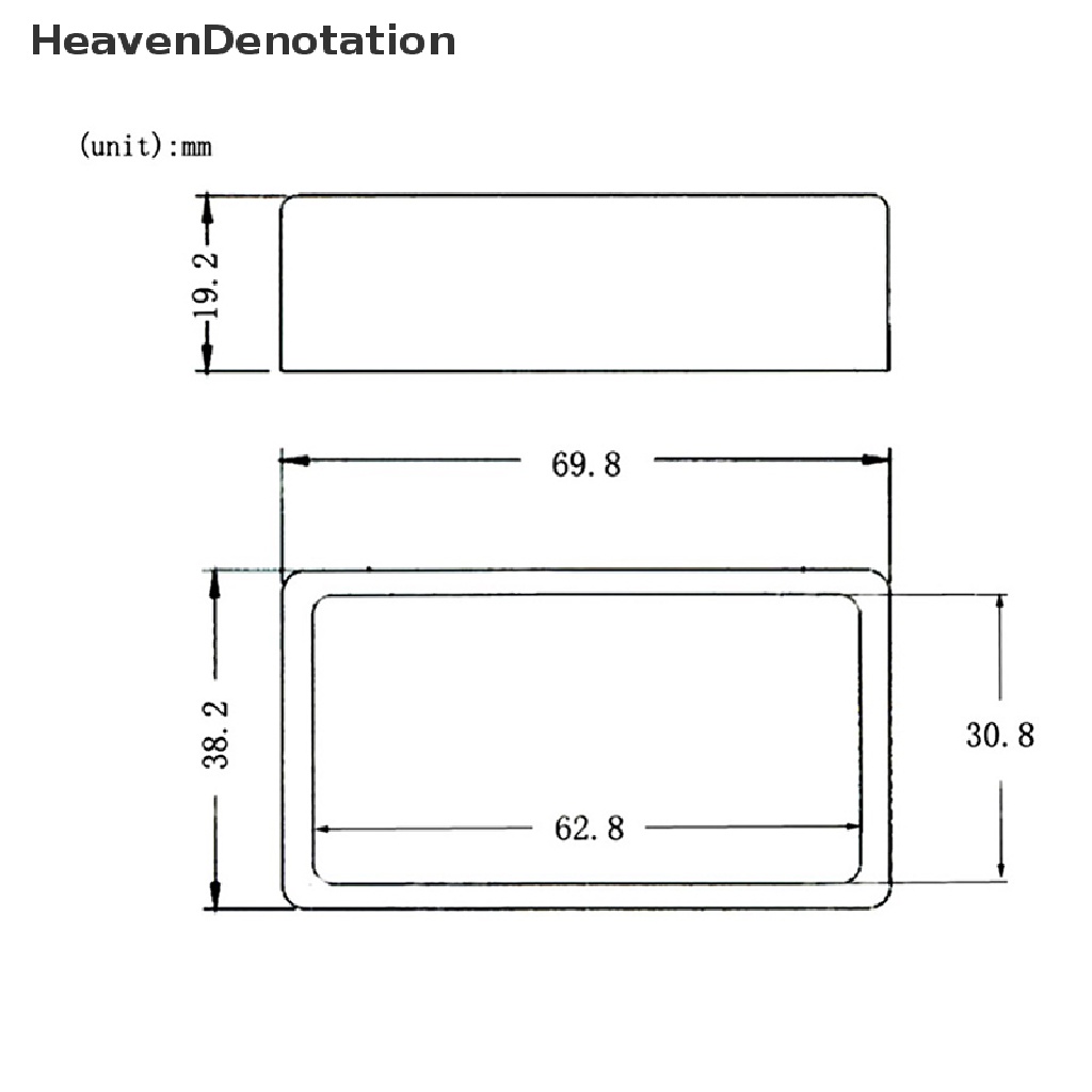 [HeavenDenotation] Cover Gitar Pickup Elektrik Metal Tembaga Humbucker Pickup Cover Untuk Gitar New HDV