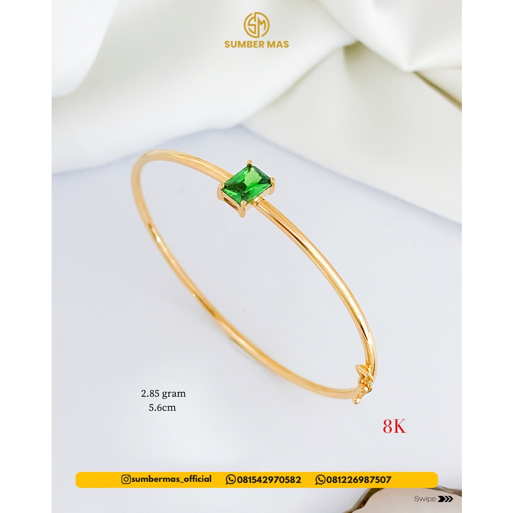 BAGUETTE BANGLE 8K - SUMBER MAS