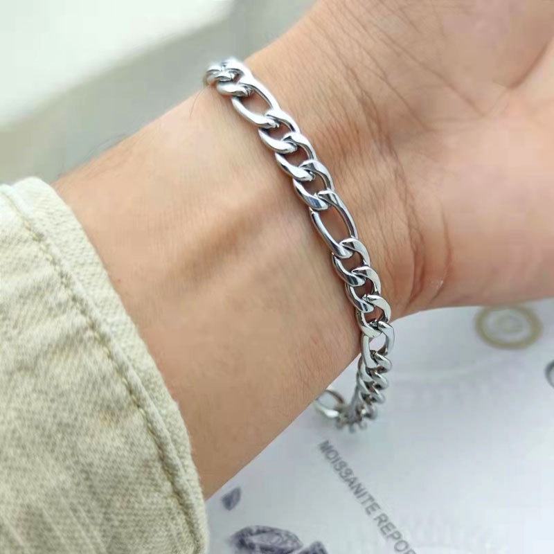 Gelang Rantai Basic | Gelang Pasangan | Aksesoris Pria Dan Wanita | Sendok Garpu Bahan Stainless Steel | Bahan Titanium Steel