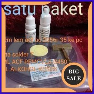

parts satu paket - lem ic cof lcd tv - lem perekat tcon acf ac 2056R-35 + mata solder T +