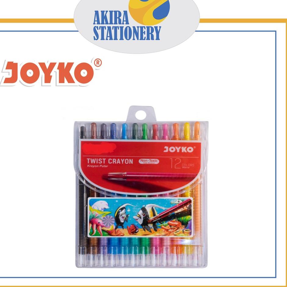 

Diminati CRAYON PUTAR / TWIST CRAYON JOYKO TWCR-12S (12 WARNA)