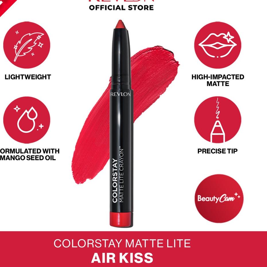 ☈ Revlon Colorstay Matte Lite Crayon (Full-Coverage Matte Lip Color Crayon) ♀