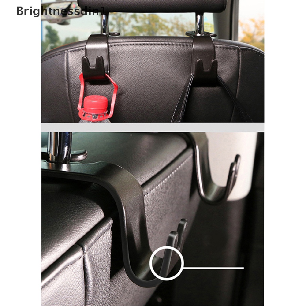 [Brightnessdin1] Pengait Belakang Kursi Mobil Universal Head Rack Auto Parts Indoor Portable Storage Rack Butik