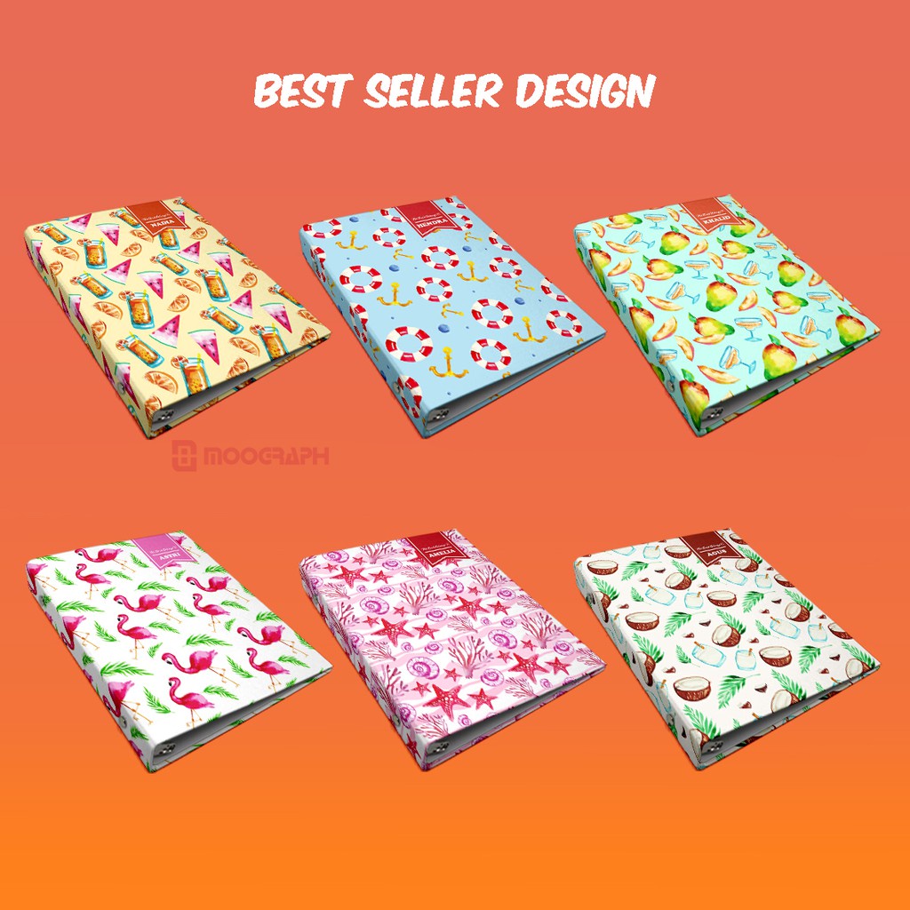 

Terlaris ✨ -Binder Custom A5 B5 Summer Pattern - Notes / Notebook / Buku / Diary / Jurnal / Hadiah / Kado- 2.2.23