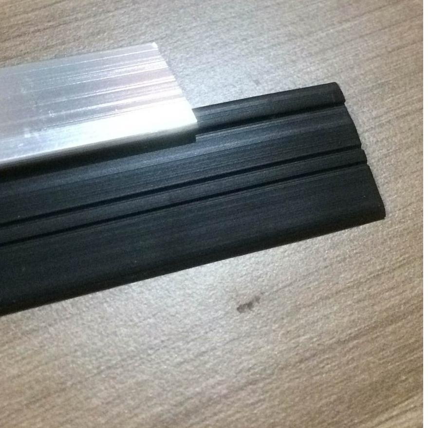 ✦ Door Rubber Seal Penutup Celah Pintu Door Bottom Rubber Seal Lis Pintu Karet Aluminium Silver ♔