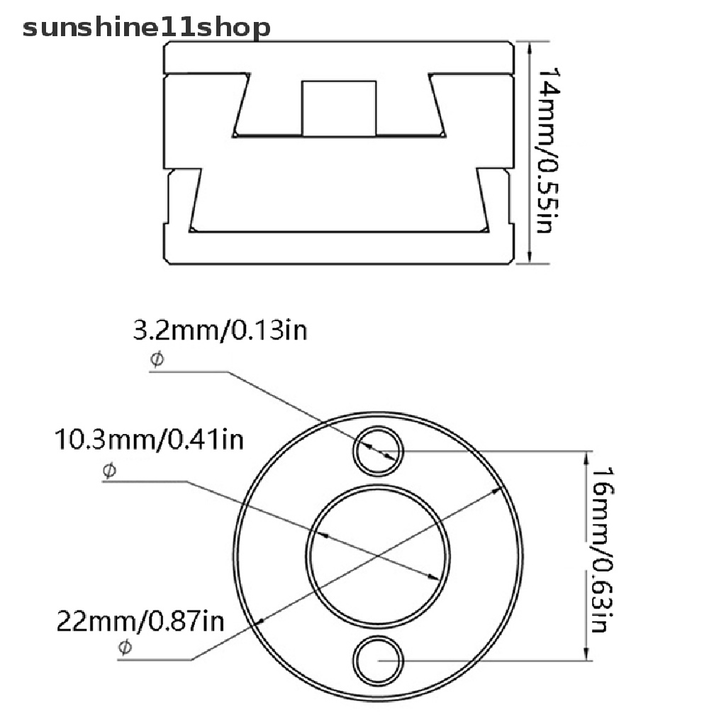 Sho T8 Z axis Round Brass Coupling Untuk VzBoT 3D Printer T8 Z-axis Screw Couplings N